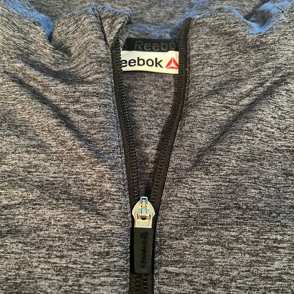 Reebok 3/4 Zip Mens large- Gray - Picture 4 of 6
